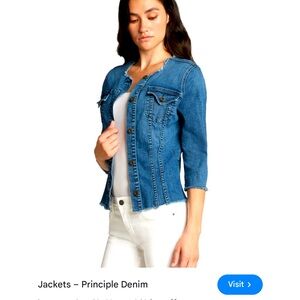 Principle denim innovation jacket the jewel in getaway